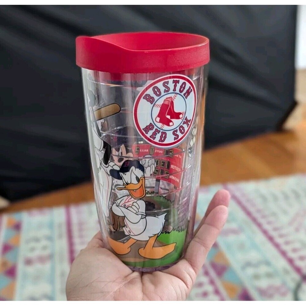 Boston Red Sox MLB Tervis Tumbler 16oz with Lid Mickey Mouse Donald‎ Duck Goofy